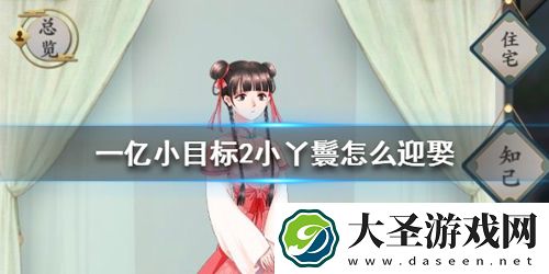 一亿小目标2小丫鬟迎娶攻略