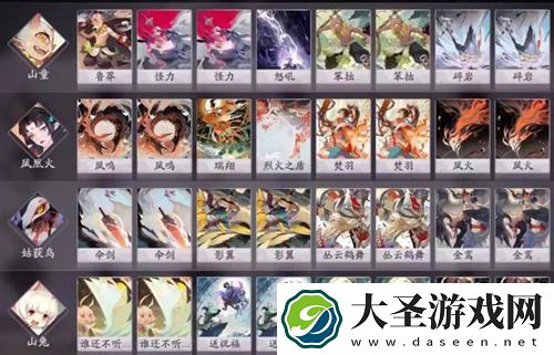 阴阳师百闻牌双山火鸟姐阵容